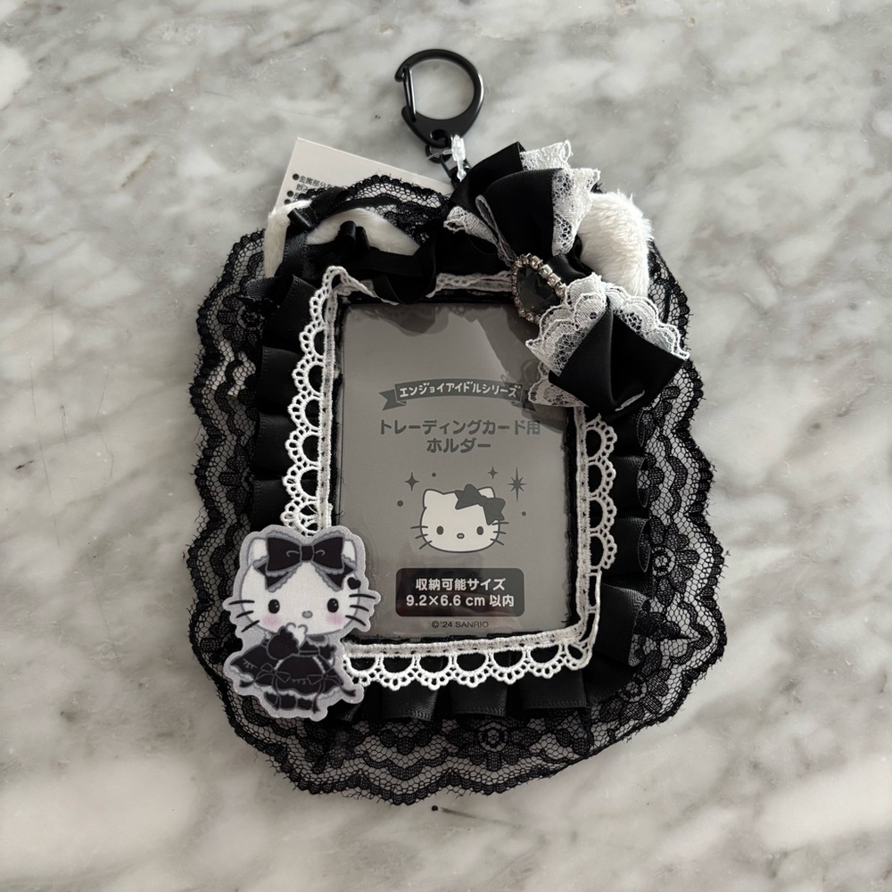 Sanrio Black and White Hello Kitty Lace Card Holder
